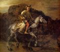 Rembrandt Harmensz. van Rijn: Der polnische Reiter (Tamerlan verfolgt Bajesid vor Istanbul)
