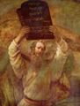 Rembrandt Harmensz. van Rijn: Moses mit den Gesetzestafeln