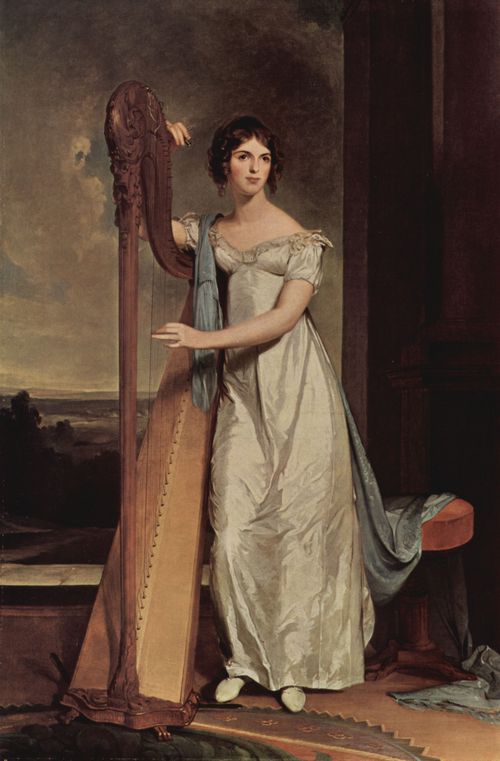 Sully, Thomas: Portrt der Eliza Ridgely (Die Dame mit der Harfe)