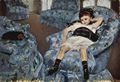 Cassatt, Mary: Kleines Mädchen im blauen Fauteuil