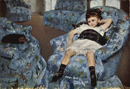 Cassatt, Mary: Kleines Mdchen im blauen Fauteuil