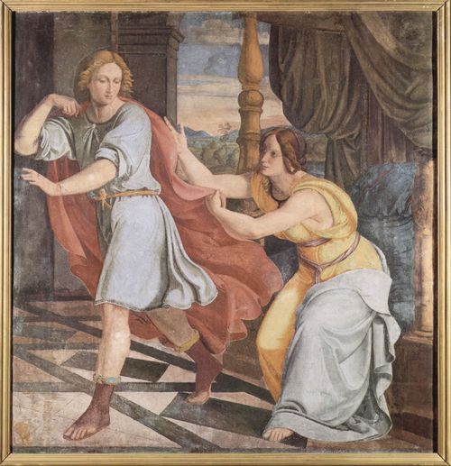 Veit, Philipp: Freskenzyklus des Casa Bartholdy in Rom, Szene: Joseph und das Weib des Potiphar