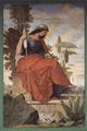 Veit, Philipp: Wandbild aus dem alten Städelschen Institut, linkes Seitenbild, Szene: Allegorische Figur der Italia