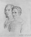 Overbeck, Johann Friedrich: Doppelporträt Peter Cornelius und Friedrich Overbeck