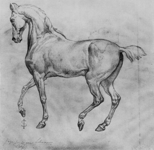 Schnorr von Carolsfeld, Julius: Trabendes Pferd