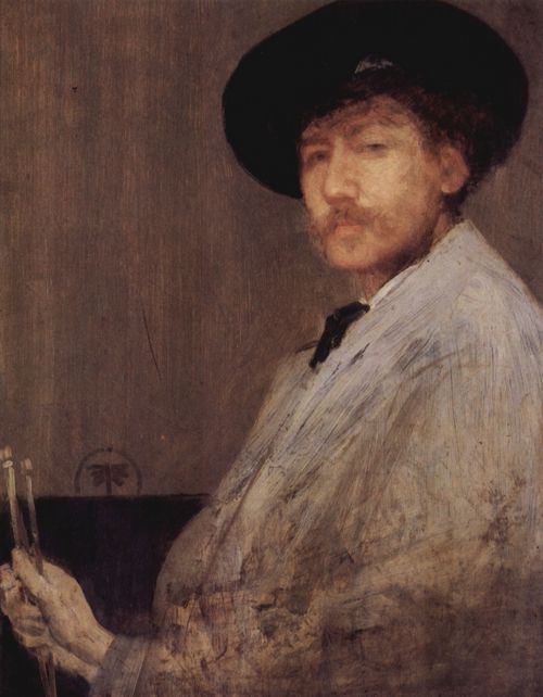 Whistler, James Abbot McNeill: Arrangement in Grau, Portrt des Knstlers (Selbstportrt)