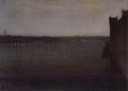 Whistler, James Abbot McNeill: Nocturne in Grau und Gold, Westminster Bridge