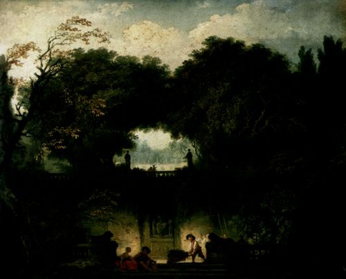 Fragonard, Jean-Honor: Der Garten der Villa d'Este (Tivoli)