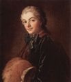Boucher, François: Porträt einer Dame mit Muff