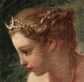 Boucher, François: Diana im Bade, Detail: Kopf der Diana