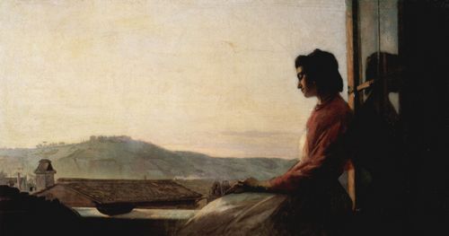 Tschistjakow, Pawel Petrowitsch: Giovannina, auf dem Fensterbrett sitzend