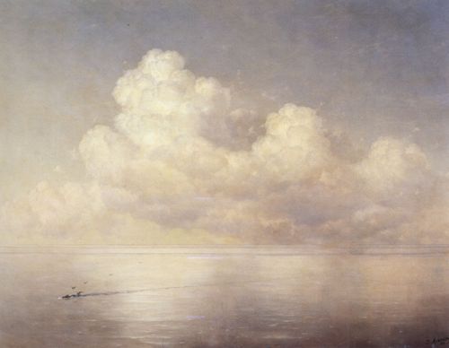 Aiwasowskij, Iwan Konstantinowitsch: Wolken ber dem Meer, Windstille