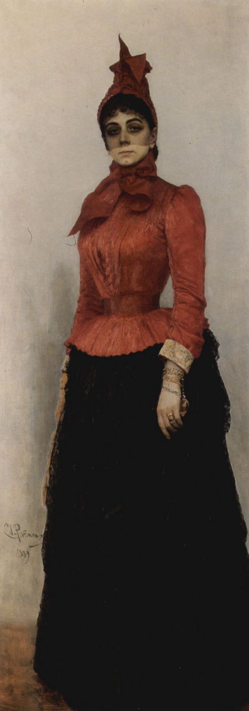 Repin, Ilja Jefimowitsch: Portrt der Baronesse Warwara Iwanowa Ixkul von Hildenbrandt