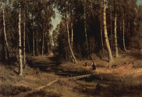 Schischkin, Iwan Iwanowitsch: Bach im Birkenwald