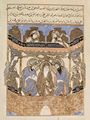 Irakischer Maler von 1287: Die Schriften der lauteren Brüder, linke Titelblattseite, Szene: Autoren in ihrem Milieu