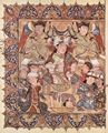 Arabischer Maler um 1335: Maqmt (Versammlungen) des al-Harr: Szene [4]