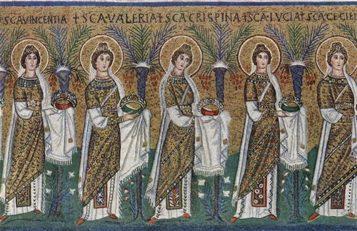 Meister von San Apollinare Nuovo in Ravenna: Der Zug der Hl. Mrtyrerinnen