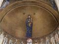 Meister von Torcello: Mosaiken der Basilika von Torcello, Szene: Stehende Madonna über Aposteldarstellungen