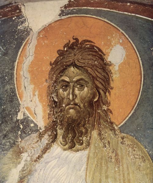 Meister von Gracanica (I): Fresken in der Kirche von Gracanica, Szene: Hl. Johannes der Tufer