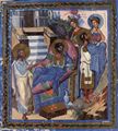 Byzantinischer Maler um 920: Psalter, Szene: Die Krankheit und die Genesung des Ezechiel