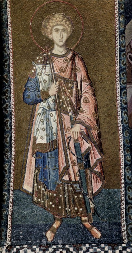 Meister der Kahriye-Cami-Kirche in Istanbul: Mosaiken der Kirche Kahri-Djami in Istanbul, Szene: Mrtyrer