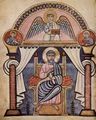 Meister der Schule von Canterbury: Codex Aureus von Canterbury, Szene: Hl. Matthus