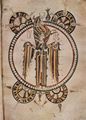 Johannes (Meister der Bibel von León von 920): Bibel von León, Szene: Symbol des Hl. Lucas
