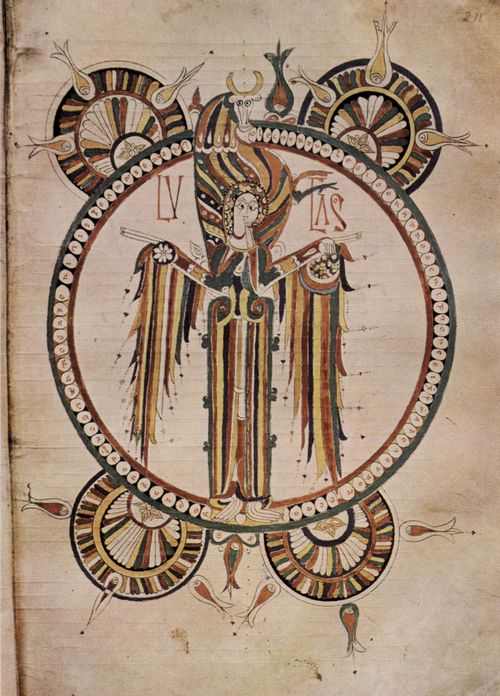 Vimara (Meister der Bibel von Len von 920): Bibel von Len, Szene: Symbol des Hl. Lucas