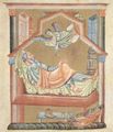 Meister des Perikopenbuches Heinrichs II.: Perikopenbuch Heinrichs II., Szene: Der Traum Josefs