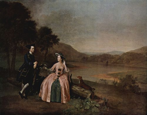 Devis, Arthur: Portrt des Sir George und Lady Strickland im Park von Boynton Hall