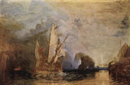 Turner, Joseph Mallord William: Odysseus verspottet Polyphem (Ulysses deriding Polyphemus – Homer's Odyssey)