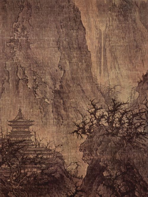Chinesischer Maler des 11. Jahrhunderts (I): Buddhistischer Tempel in den Bergen