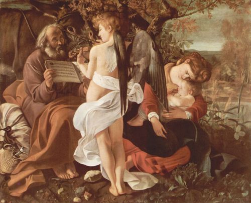 Caravaggio, Michelangelo: Die Ruhe auf der Flucht nach gypten