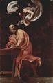 Caravaggio, Michelangelo: Gemlde der Contarelli-Kapelle in San Luigi di Francesi in Rom, Szene: Hl. Matthus und der Engel