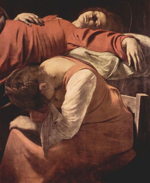 Caravaggio, Michelangelo: Tod Mari, Detail