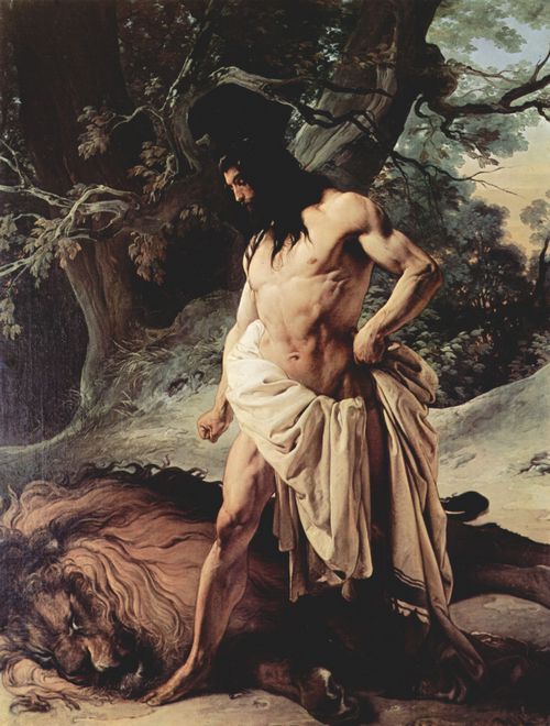 Hayez, Francesco: Samson und der Lwe