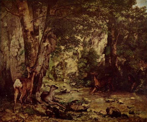 Courbet, Gustave: Rehbock im Wald