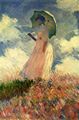 Monet, Claude: Frau mit Sonnenschirm, Studie