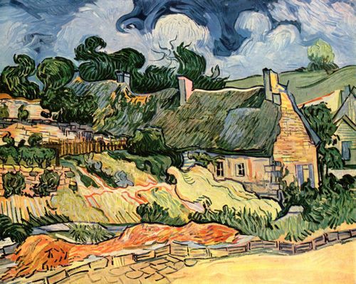 Gogh, Vincent Willem van: Htten in Cordeville (Huser in Auvers, oder: Strohgedeckte Huser in Cordeville)
