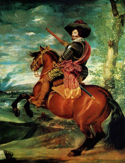 Velzquez, Diego: Portrt des Gaspar de Guzmn, Herzog von Olivares zu Pferd