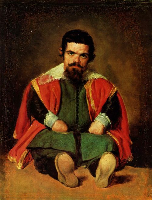 Velzquez, Diego: Portrt eines sitzenden Hofnarren (Sebastin de Morra)