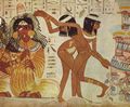 gyptischer Maler um 1400 v. Chr.: Sngerinnen und Tnzerinnen, Detail