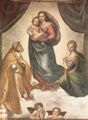 Raffael: Sixtinische Madonna, Szene: Maria mit Christuskind, Hl. Papst Sixtus II. und Hl. Barbara