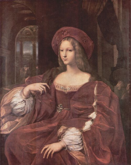 Raffael (Werkstatt): Portrt der Johanna von Aragon