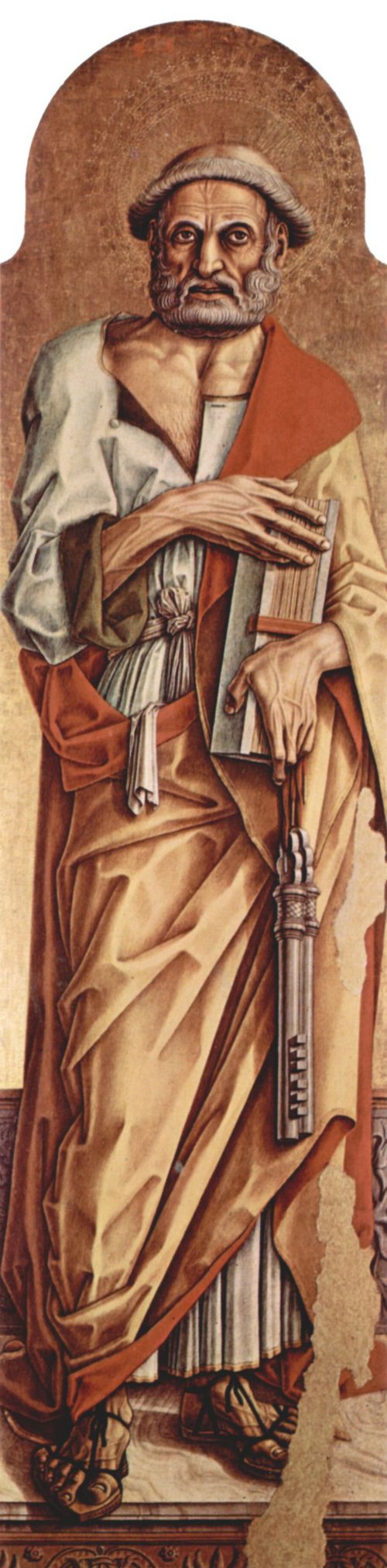 Crivelli, Carlo: Altarpolyptychon von San Francesco in Montefiore dell' Aso, linke innere Tafel: Hl. Petrus