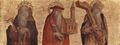 Crivelli, Carlo: Altartriptychon, rechte Predellatafel: Hl. Antonius Abbate, Hl. Hieronymus, Hl. Andreas