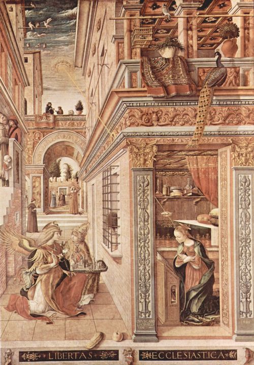Crivelli, Carlo: Maria Verkndigung mit dem Emygdius von Ascoli Piceno