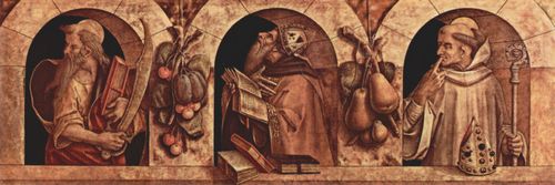 Crivelli, Carlo: Hl. Paulus, Hl. Johannes Chrystostomus und Hl. Basilius