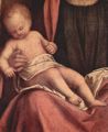 Giorgione: Altar von Castelfranco, Szene: Thronende Madonna mit dem Hl. Liberalis von Treviso und dem Hl. Franziskus, Detail: Christuskind