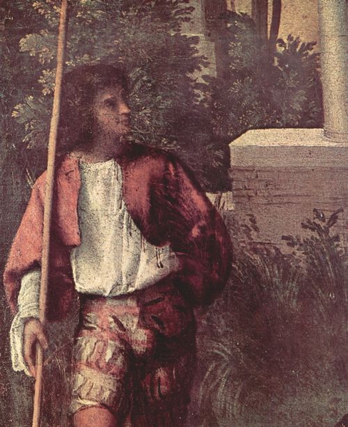Giorgione: Das Gewitter, Detail